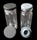 100pcs Lab 10ml Clear Vials caps 20mm Glass Bottles Hplc Beveled Edge Crimp Top