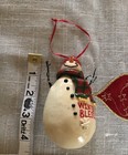 Snowman Christmas Ornament Winter Blessings