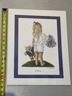 Uk University Of Kentucky Girl Print Picture Cheer Child Cheerleader Fan Art  a 