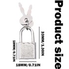 10pcs Mini Cute Diary Padlock  Tiny Luggage Lock With Keys  Small Locks For J   