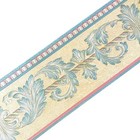 Self Adhesive 3d Blue Flower Waterproof Wallpaper Border 4 2  X 196 8   