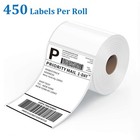 2-20 Rolls 4  X 6  Direct Thermal Shipping Labels 450 Per Roll For Zebra Printer