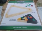 Wooden Billiard Rack Kit - 2 In 1 Convertible - 8 Or 9 Ball - Chalk   Scuffer