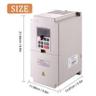 Qnk 5 5kw 7 5hp 220v Vfd 1 To 3 Phase Variable Frequency Drive motor Controls