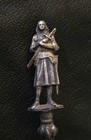 Paris Souvenir Collectible Spoon  Sterling Silver  Joan Of Arc Figural Handle 