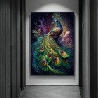 Beautiful Peacock Canvas Painting Canvas Wall Art Animal Poster Print Wall Mural