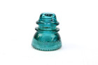 Vintage Teal Aqua Blue Hemingray 42 Glass Insulator - Railroad  Telephone