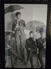 The Beatles Framed Black And White Umbrella Photo