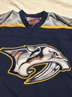 Vintage  Pro Player Nashville Predators Hockey Jersey Mens Xxl tg Nhl Blue Blank