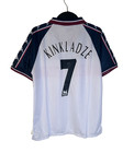 Manchester City Kinkladze 10 Vtg 1997 98 Kappa Away Jersey Football Soccer Shirt