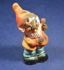 Vintage West Germany Plastic Garden Gnome Figurine Markings Rare