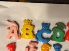 Vintage Blow Mold 26 Alphabet Animal Letters Hollow Plastic Toys 3  Cake Toppers