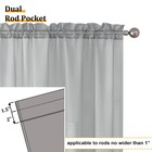Light Grey Sheer Window Curtains 63 Inches Long 2 Pcs- Rod Pocket Living Room Cu