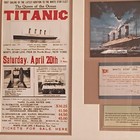 Titanic White Star Framed Memorabilia Display With Ticket Coin Documents