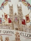 Vintage 1953 Queen Elizabeth Ii Coronation Souvenir Scarf