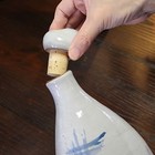 Negative Ion Bottle  Shigaraki Ware    ion Drop     blue Hakeme 
