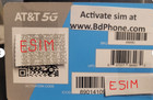 Esim At t    E Sim    Esim Sim Only - Plan Not Included - Ebay Message Delivery