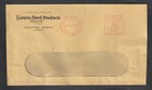 Preston Ontario Advertising  Cover Eastern Steel Products   1945 Meter Cancel