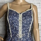 Vintage 1970s Floral Maxi Prairie Dress Fits Small