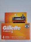 Gillette Fusion5 Razor Blades 12 Cartridges Refills 3 Packs Of 4 New Sealed