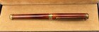 S t  Dupont Classic Fountain Pen 18k Nib Brown Laque De Chine Vermeil Trim