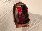 Vintage Post Wwii 1940s Rattan Wicker Doll Crib Rocking Bassinet   Japan