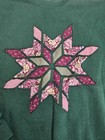 Vintage 90s Lee Sweatshirt Womens Large Custom Quilt Design
