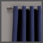 Set Of 2  84 x52   Insulated Grommet Top Blackout Curtain Panels Navy -