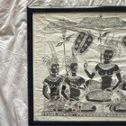 Vintage 1966 Angkor Wat Temple Rubbing Cambodian Rice Paper Art Pre-ban 23   x17   