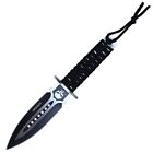 9  Full Tang Black Tactical Fixed Blade Dagger Hunting Survival Knife W  Sheath