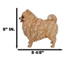 Lifelike Adorable Pet Pal Pomeranian Puppy Dog Standing Figurine