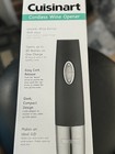      Cuisinart - Cordless Electric Wine Opener - Black   Silver     