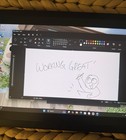 Japanese Wacom Mobilestudio Dth-w1320m k0 Manga Artist   Travel Case   Charger