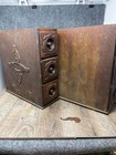 6 Ornate Oak Drawers And Frames From Singer Treadle Sewing Machine Carved Patina