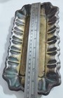 Luxury Antique Solid Brass Tray - Ornate Fluted Edge - Heavy Vintage Patina 10   