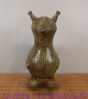 8 4   Rare Old Chinese Bronze Ware Dynasty Palace Bird Beast Zun Sculpture