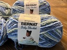 4 Skeins Lovely Blue Yarnspirations Bernat Baby Blanket