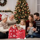 2pcs Christmas Santa Sack  15 9x20 Inch Santa Bag Xmas Canvas Gift Bags With    