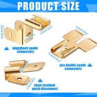 Morningro 36 Pcs Electrical Quick Splice Wire Terminals 1 4  Gold
