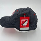 New England Revolution Adidas Strapback Hat Gray Red One Size Mls New W  Tags