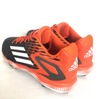 Adidas Shoes Mens Size 15 Black Orange Baseball Cleats Lace Up Athletic