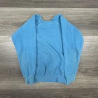 True Vintage 60s Sweatshirt Mens Xxs  youth M  Blue Faded Raglan Made In Usa