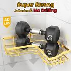 Gold Corner Adhesive Shower Caddy Rustproof Stainless Steel Shelves For Bathroom