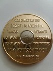 40 Year Aa Gold silver Tone Bi-plated Alcoholics Anonymous Chip Coin Medallion 