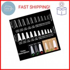 Febsnow 1000 Pcs French Coffin Ballerina Nail Tips Acrylic Nails Artificial Half