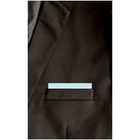 Thedappertie - Men s Satin Solid Flat Pre Folded Pocket Square On Card