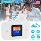 Unlocked Lte 5g Wireless Wifi Router Mobile Broadband Mifi Lcd Hotspot 3000mah  