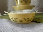 Vintage Pyrex Shenandoah Floral Cinderella 10 Piece Casserole Set 471-475  a 
