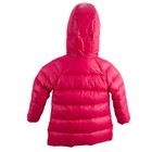 Armani Junior Size 4 Girls Winter Puffer Coat Hooded Jacket Red
