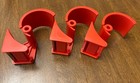 Lot Of 3 Scotch Hand-held Box Sealing Tape Dispensers Red New